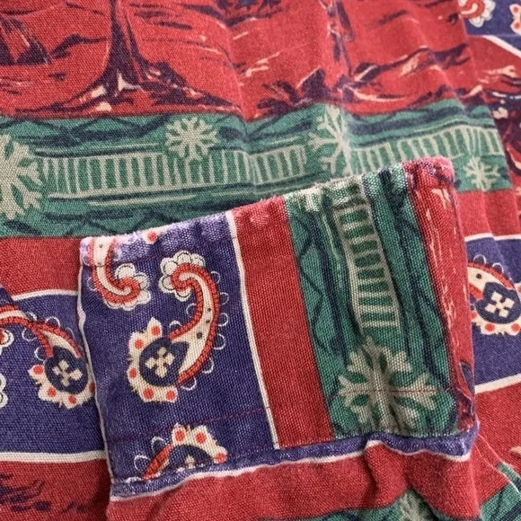 Men’s Pendleton Multicolor Paisley Outdoor Print Button Long Sleeve Shirt Size L - Picture 4 of 15